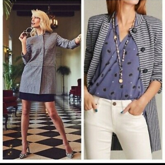 CAbi Jackets & Blazers - CAbi car coat dappled stripe style 5474 size small
